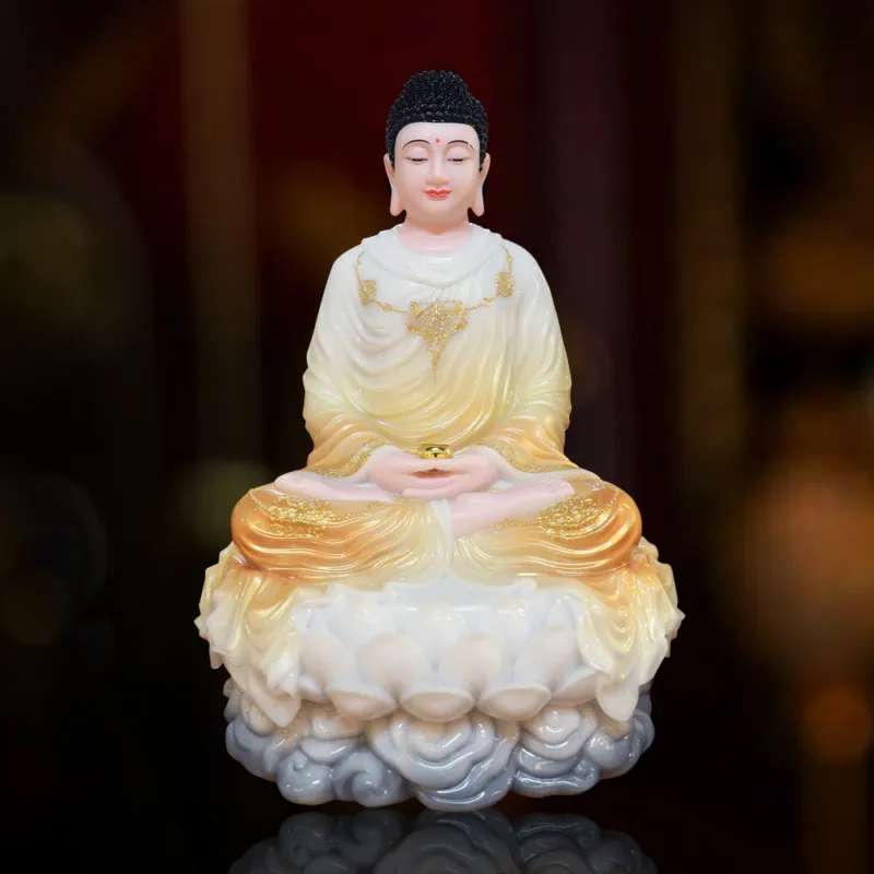 Tượng Thích Ca Mâu Ni ngồi, bằng bột đá sơn Phú Quý mẫu đẹp nhiều kích thước