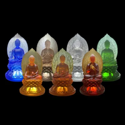 Bộ Tượng Dược Sư Bằng Lưu Ly, Cao 50cm, 73cm