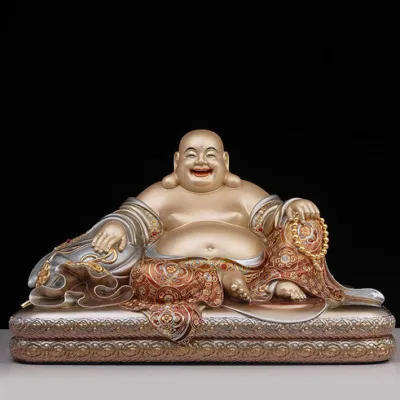 Tượng Di Lặc Ngồi Nằm Bằng Đồng Cổ Kim Cao, Nhiều Kích Thước