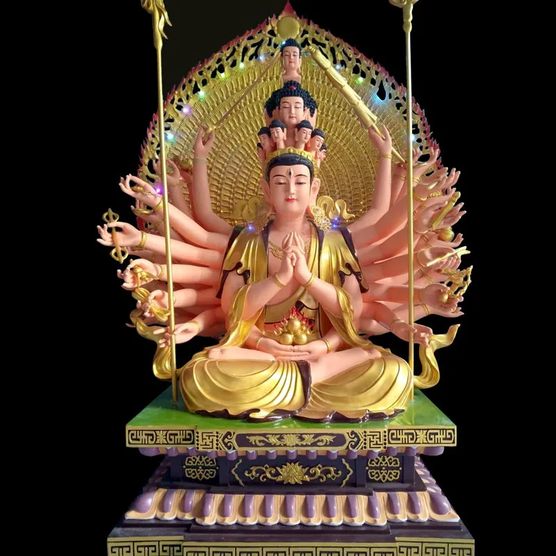 Tượng Thiên Thủ Thiên Nhãn chất liệu Composite cao 130cm