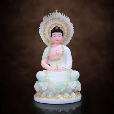 Bộ Tượng Thất Phật Dược Sư Chất Liệu Đá Lưu Ly, Cao 22cm