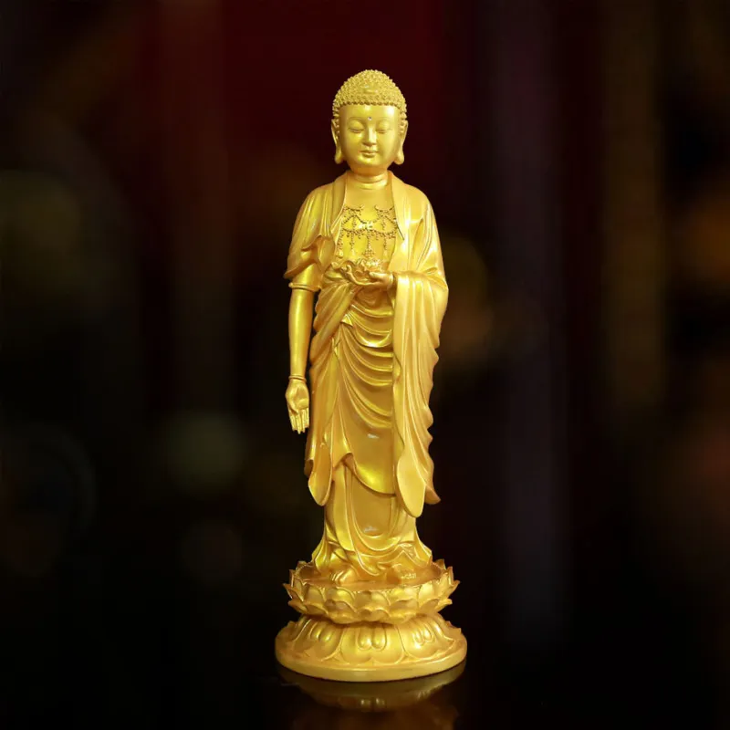 Tượng Phật A Di Đà Thân Vàng Tịnh Tông, Chất Liệu Composite | Cao 70cm