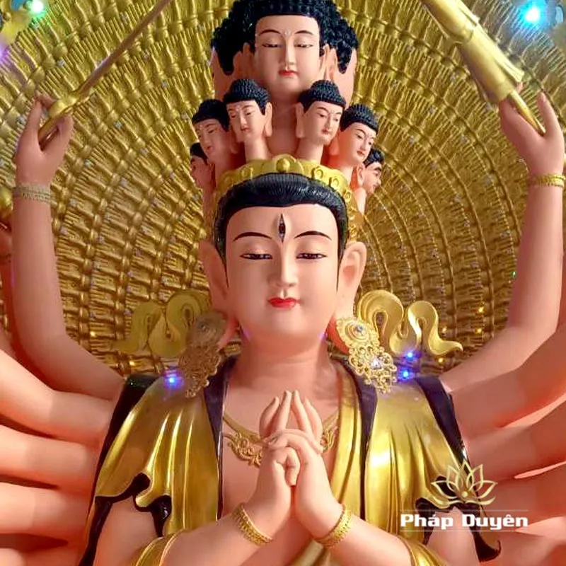 Chi tiết hào quang tượng Thiên Thủ Thiên Nhãn Composite