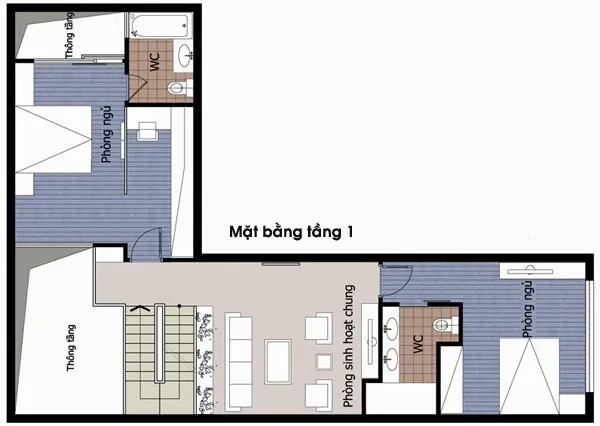 Nhà chữ L có thiết kế độc đáo nhưng cần lưu ý về phong thủy