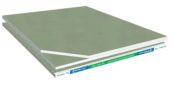 Tấm thạch cao chống ẩm cho khu vực ẩm ướt