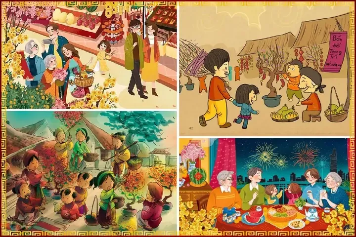 11+cách Vẽ Tranh Ngày Tết Đơn Giản, Đẹp Mà Ý Nghĩa