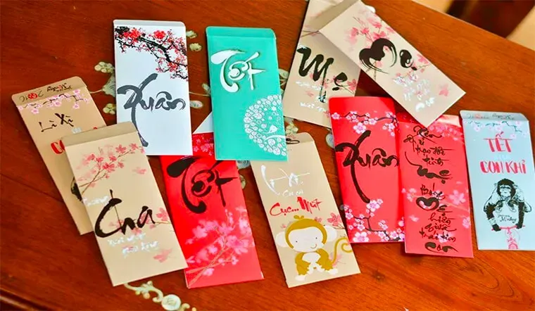 Tự làm bao lì xì giấy thủ công cho bé