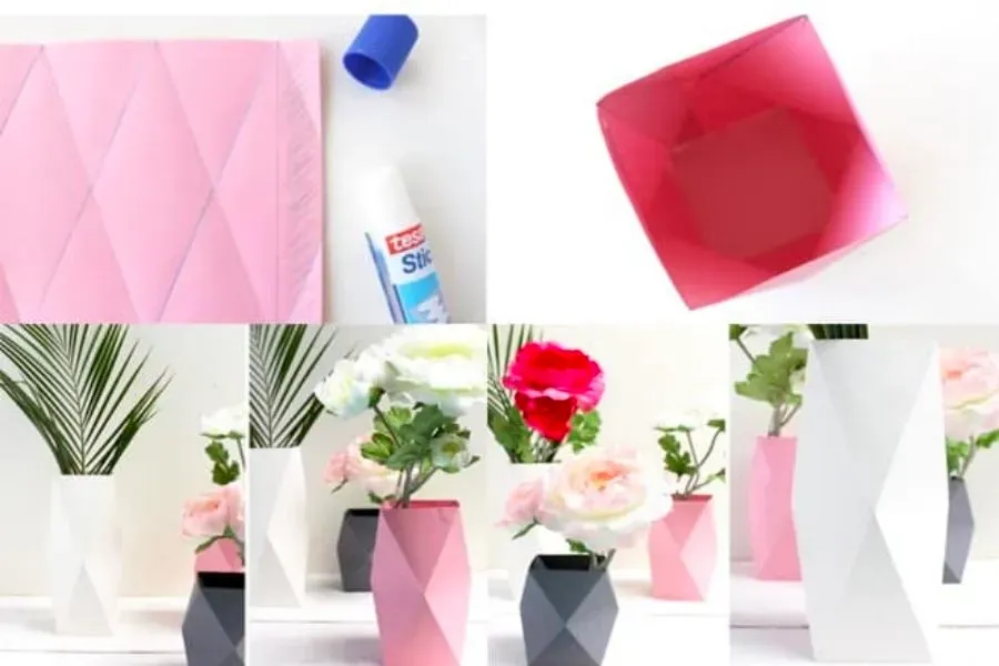 Hoàn thiện lọ hoa giấy với kỹ thuật gấp chuyên nghiệp