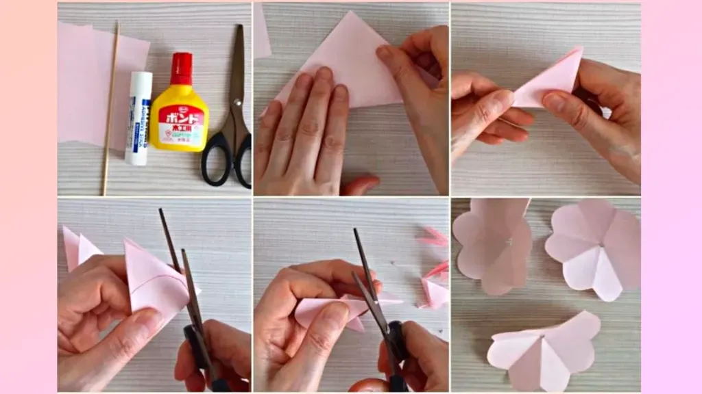 Hoa giấy thủ công trang trí đa sắc màu