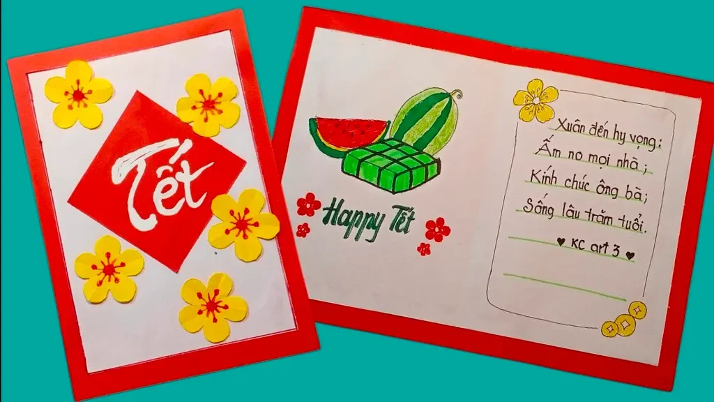 Thiệp chúc tết tự tay làm mang ý nghĩa đặc biệt