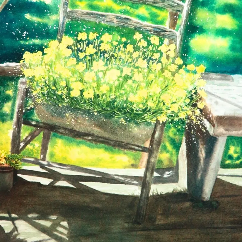 Mẫu thực hành 4: Những chú chim nhỏ trên cành cây.