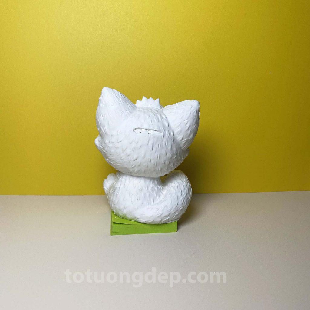 Tượng thạch cao gấu mèo