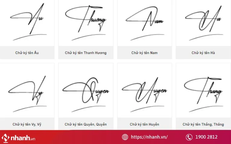 Dịch vụ thiết kế chữ ký