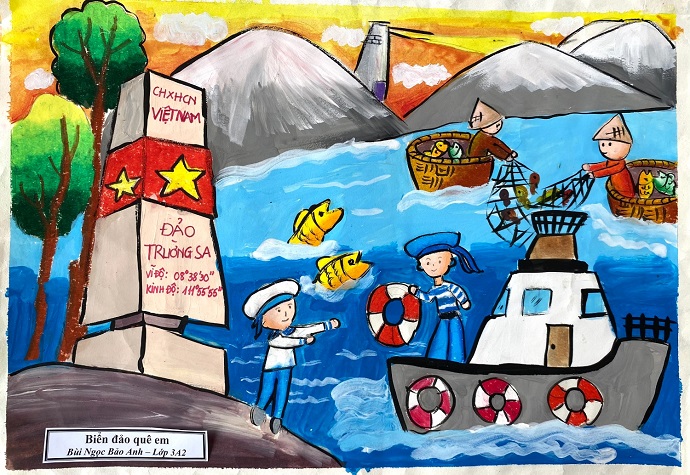 Tranh Vẽ Quê Hương Đất Nước Việt Nam Ý Nghĩa Cho Bé