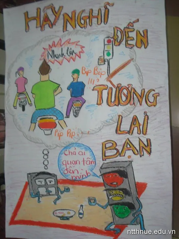 Tranh vẽ kêu gọi nghĩ đến tương lai