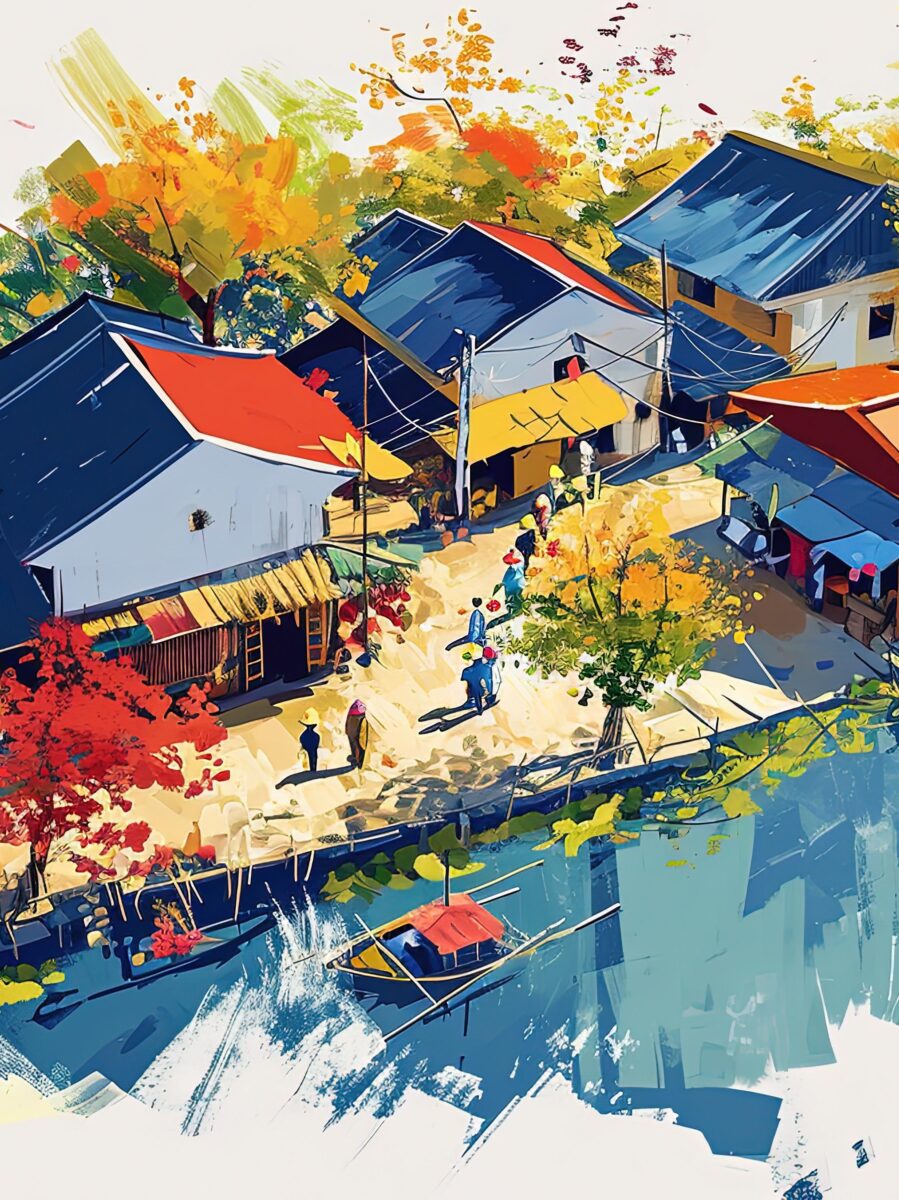 Vẽ Tranh Chủ Đề Tết Và Mùa Xuân Đầy Ý Nghĩa