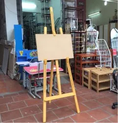 Giá vẽ tranh bằng gỗ kèm bảng vẽ GV17B cao 1.7m chuyên nghiệp