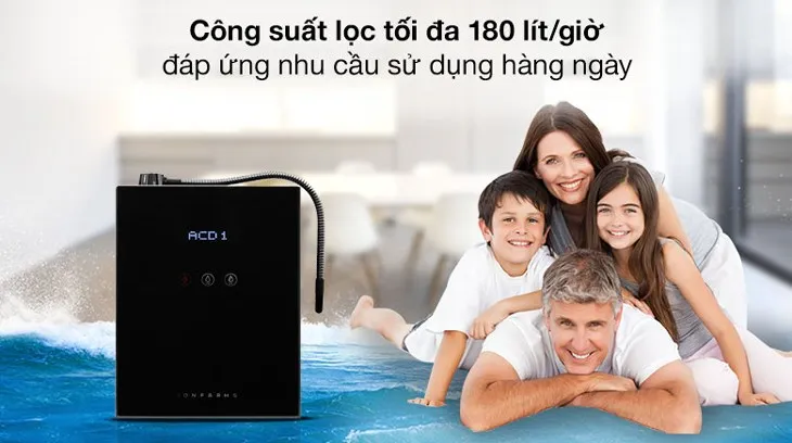 Mẫu máy lọc nước ion kiềm hiện đại bảo vệ sức khỏe gia đình