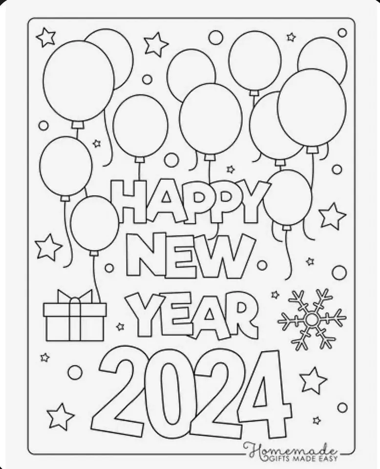 Bé tô màu quả cầu trang trí Noel nhiều màu sắc