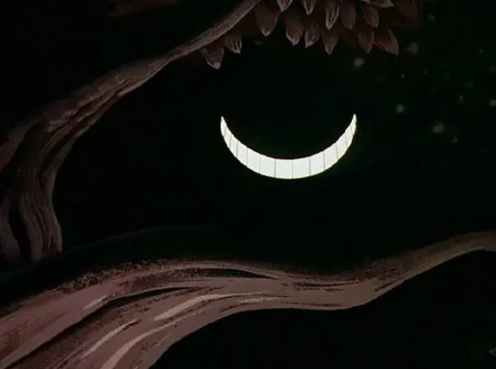 Cheshire dần tan biến vào không trung nhưng nụ cười vẫn còn đó