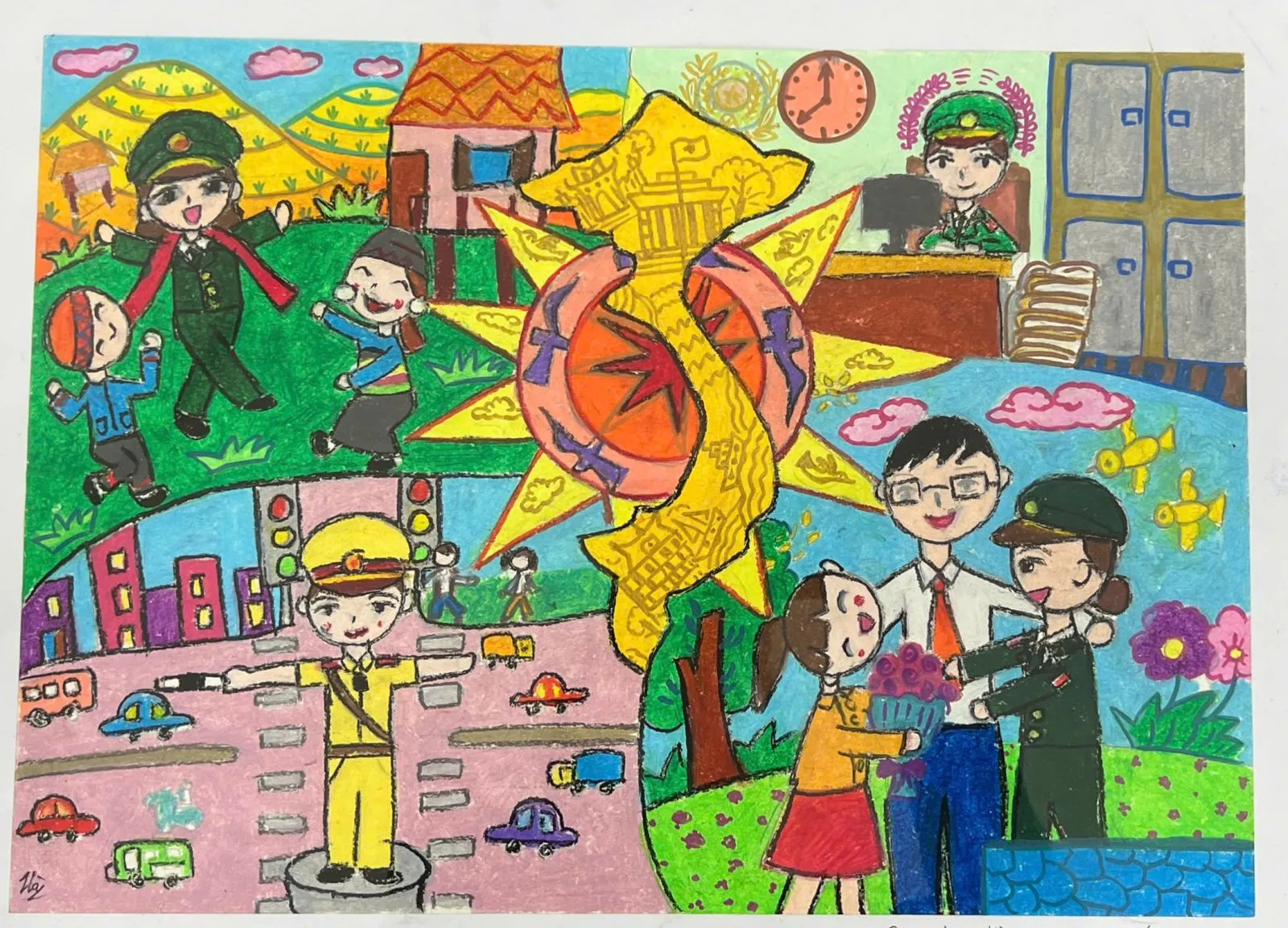 Thông điệp gia đình hạnh phúc là động lực để thực hiện tốt luật giao thông