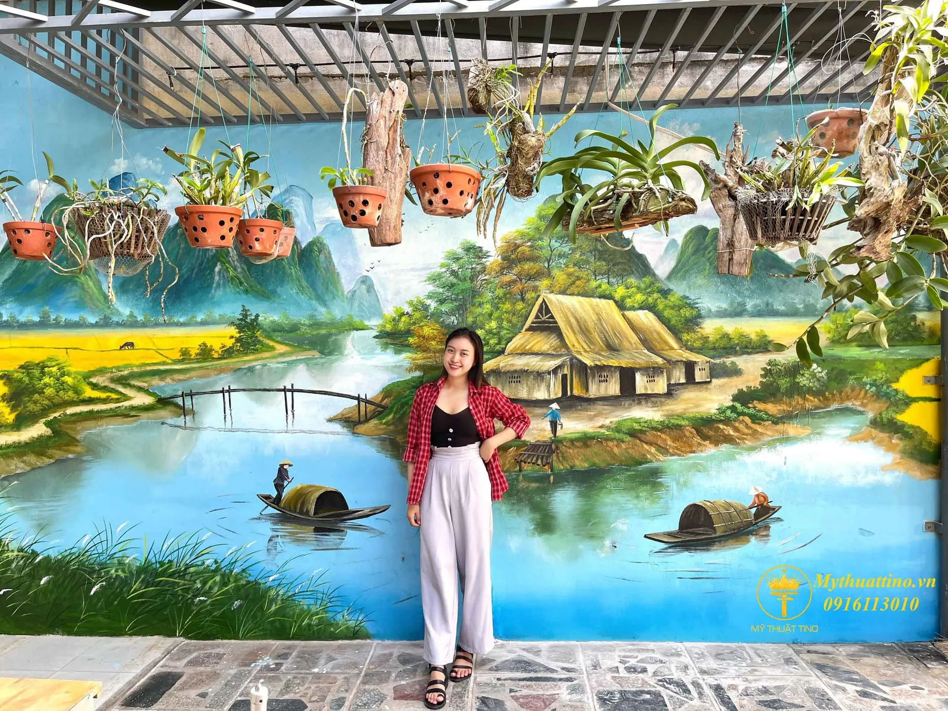 Tranh 3D phong cảnh đồng quê