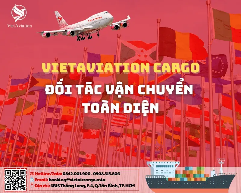 Dịch vụ vận chuyển quốc tế VietAviation uy tín chuyên nghiệp