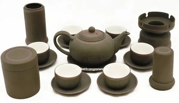 Bộ ấm chén tử sa Bát Tràng giữ nhiệt tốt hương vị trà thơm ngon