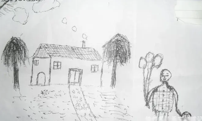 Ảnh minh hoạ về bức tranh ngôi nhà của trẻ em phản ánh tâm lý