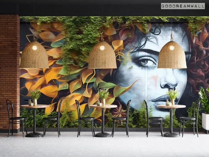 Ánh sáng linh hoạt giúp bức tranh tường luôn nổi bật trong mọi thời điểm