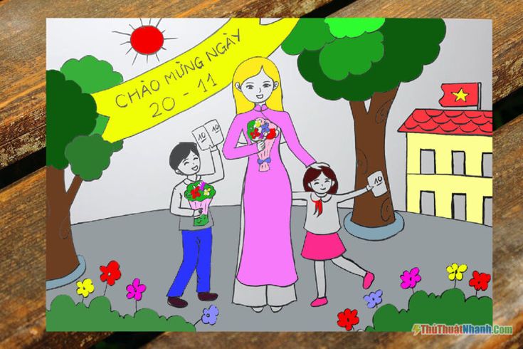 Vẽ Tranh Chào Mừng Ngày Nhà Giáo Việt Nam 20/11