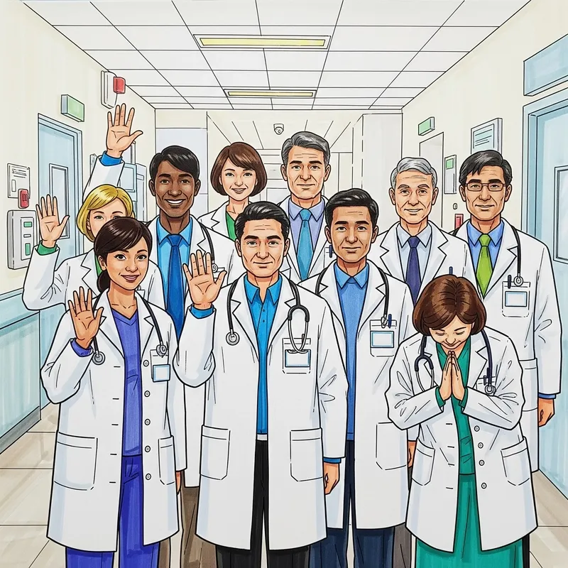 Bác sĩ đang tận tình thăm khám cho bệnh nhân nhi