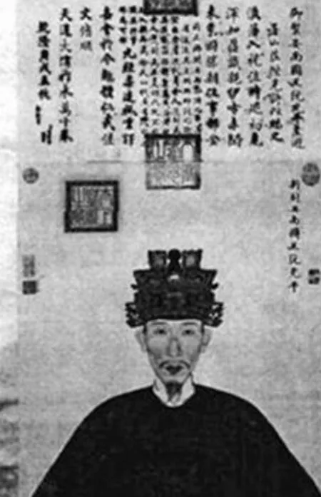 Bài thơ ngự chế và các ấn triện trên bức tranh vẽ vua Quang Trung tại Bắc Kinh