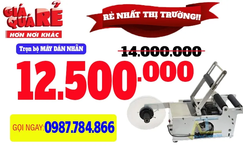 Giá máy dán nhãn thủ công LT50 tại kho phân phối uy tín