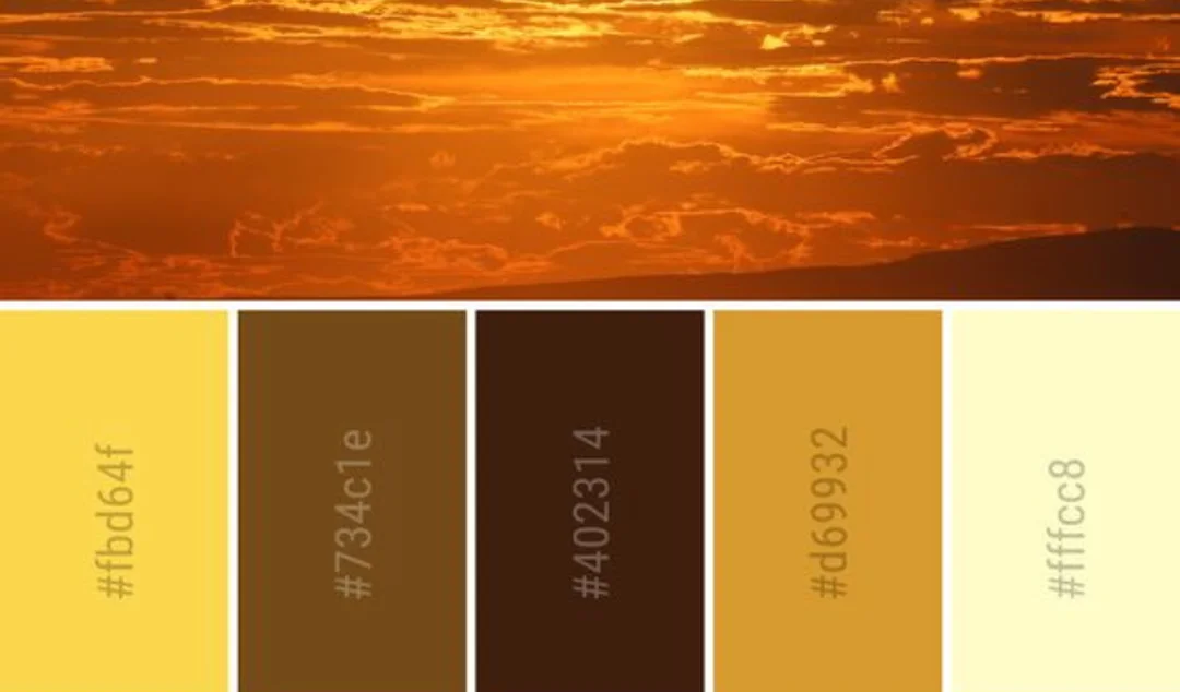 Bảng tham khảo cách pha màu cam đất cho tông trầm