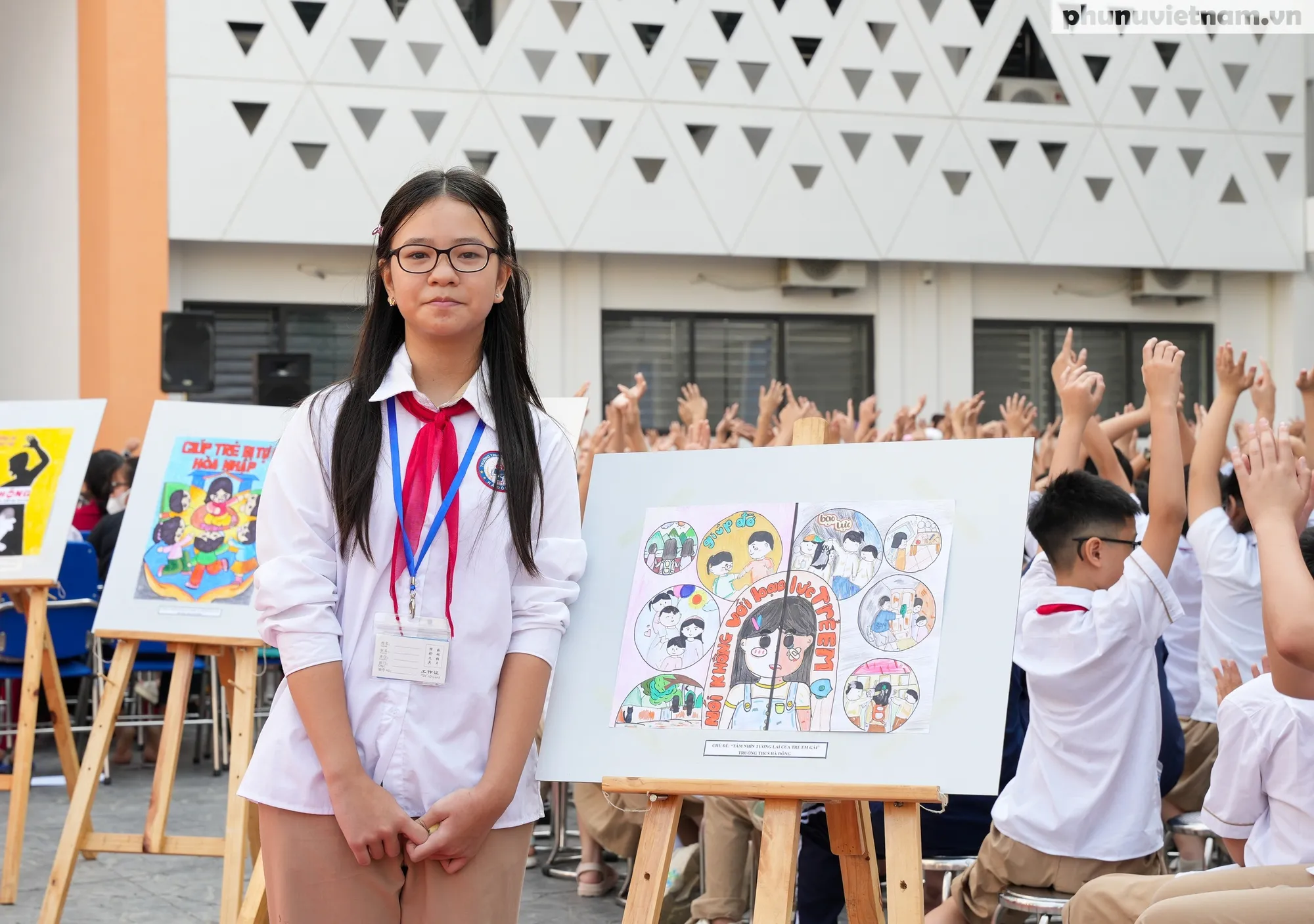 Không gian triển lãm tranh học sinh