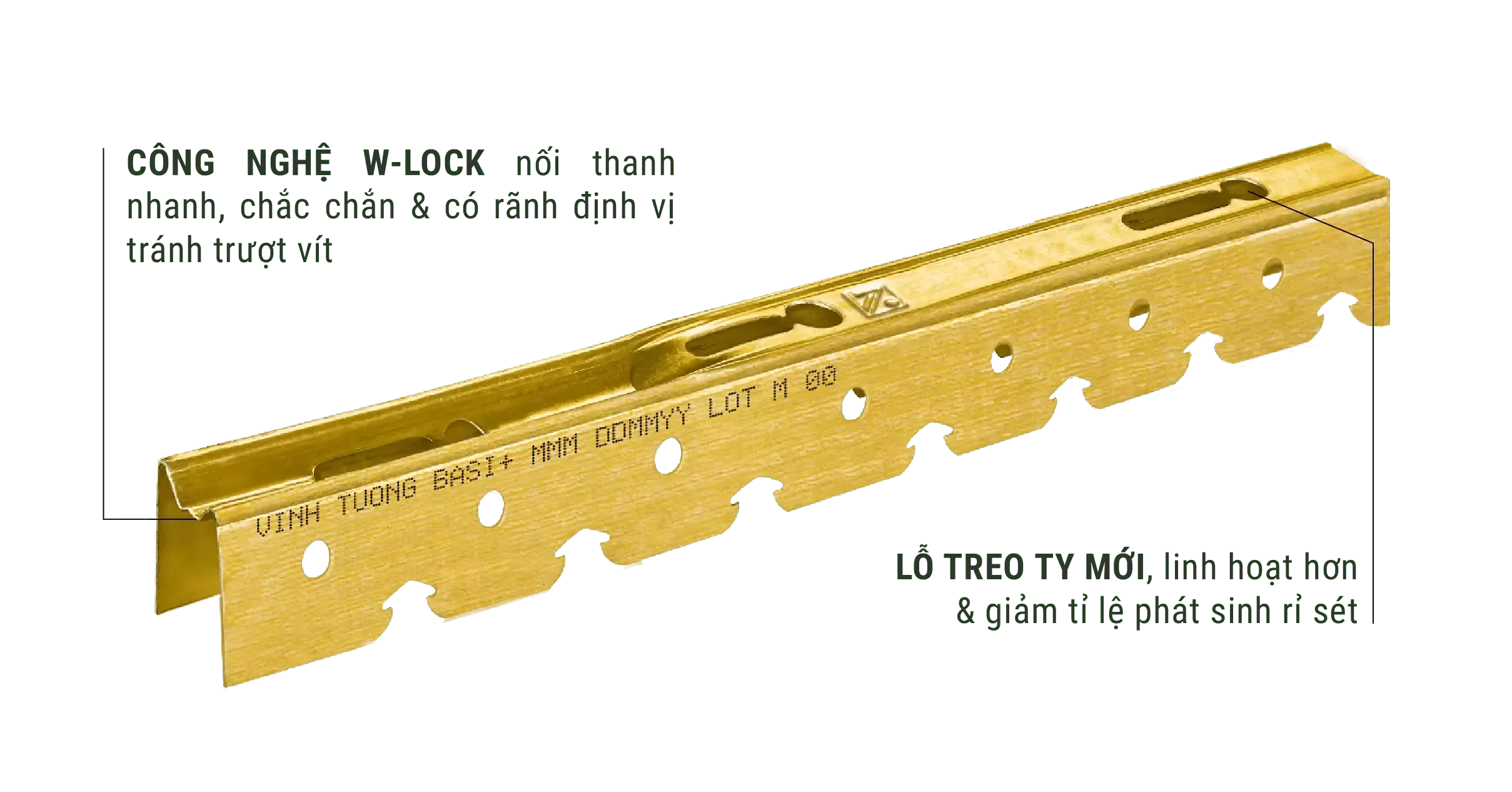 Sử dụng đồng bộ khung - tấm thạch cao