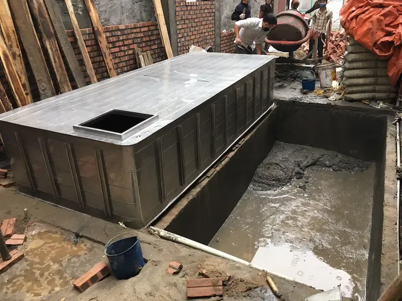 Bể nước ngầm trong gia đình