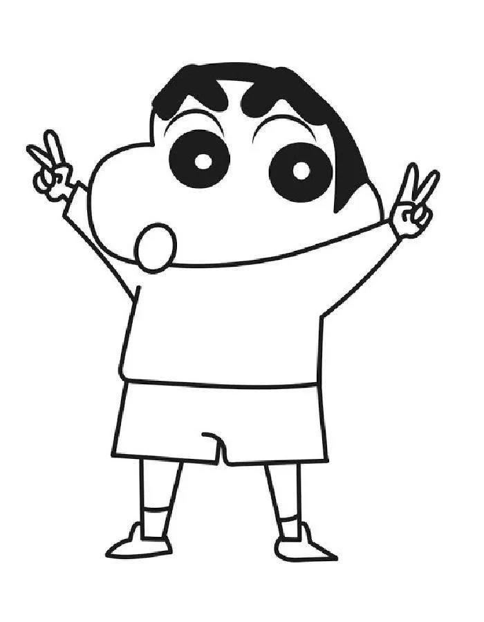 Bộ sưu tập tranh vẽ đơn giản về Shin và những người bạn dành cho lứa tuổi mầm non