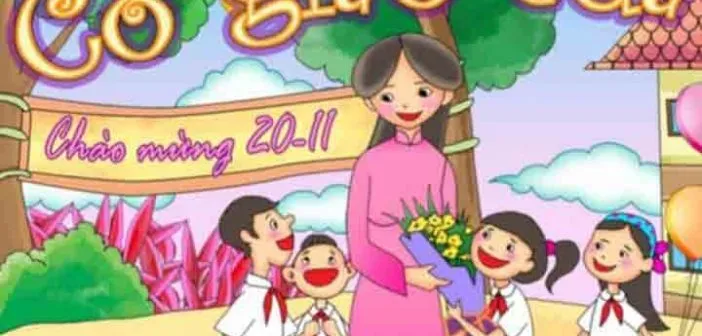 Bộ sưu tập tranh vẽ 20 tháng 11 đẹp nhất với màu sắc tươi vui