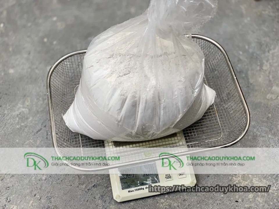 Bột thạch cao trắng mịn