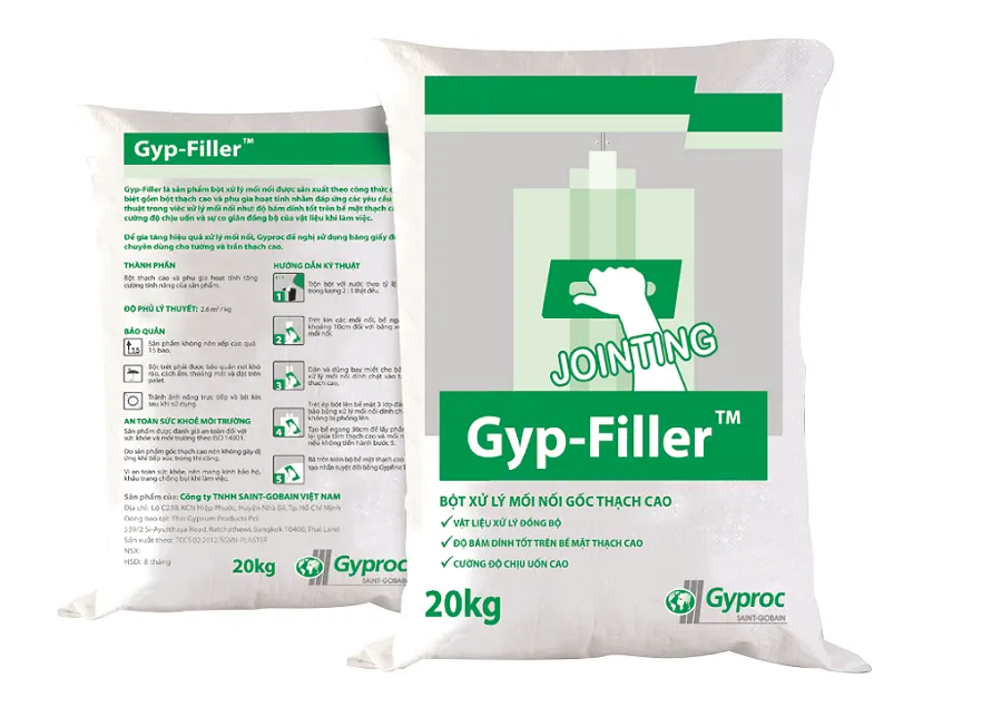 Bột xử lý mối nối Gyp-Filler chuyên dụng cho thạch cao