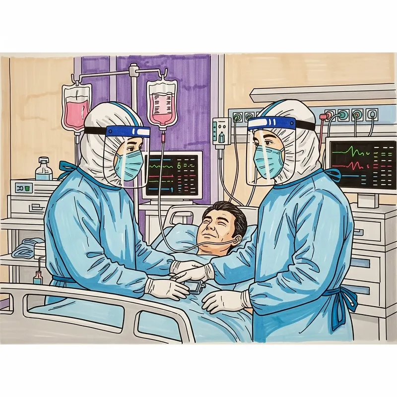 Bức tranh bác sĩ chống dịch mang thông điệp mạnh mẽ