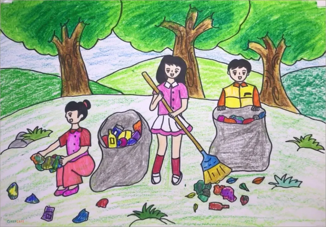 Bức tranh nghệ thuật đầy sáng tạo thể hiện sự gắn kết giữa con người và thiên nhiên