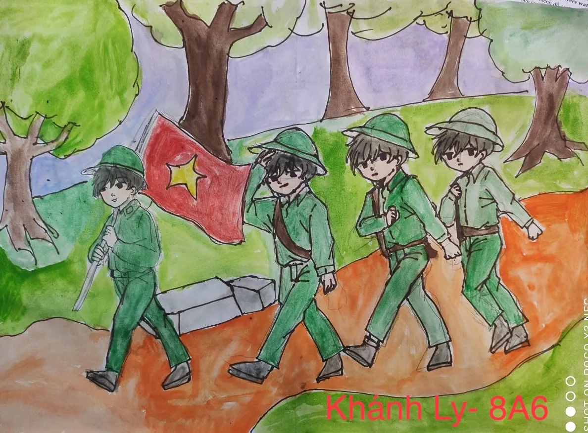 Bức tranh thể hiện lòng yêu nước và tự hào về biển đảo Việt Nam