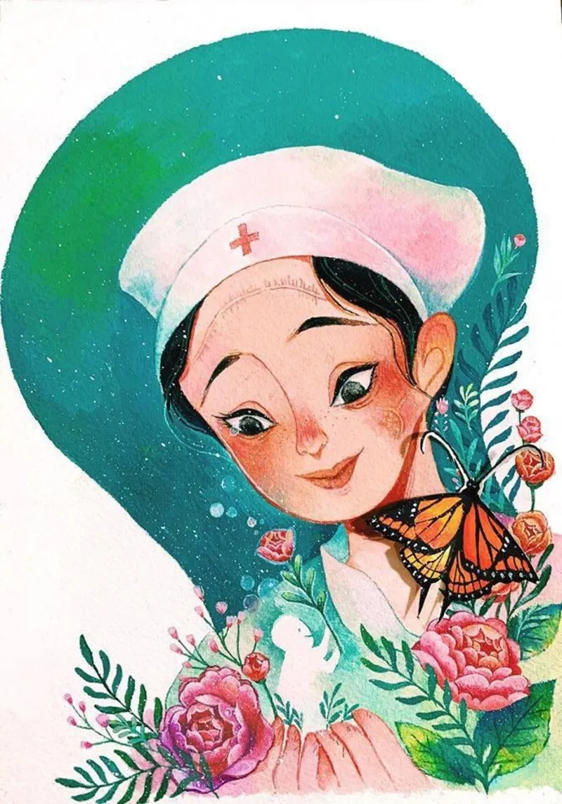 Bức tranh thể hiện y đức sáng ngời của người bác sĩ