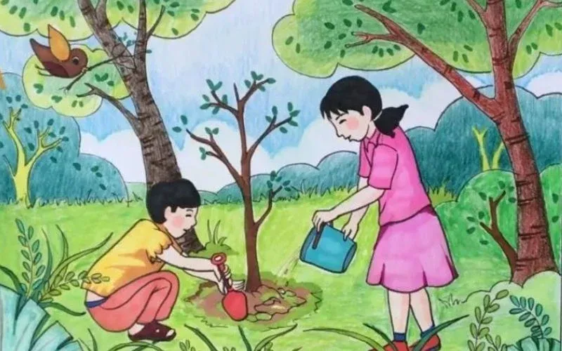 Bức tranh vẽ bảo vệ môi trường 14