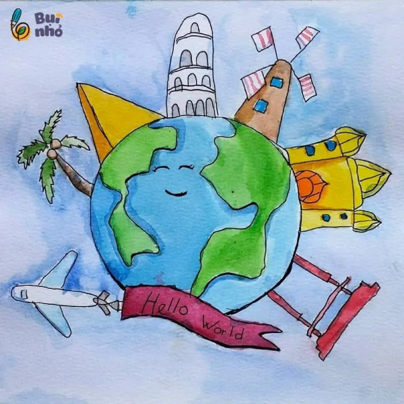 Bức tranh vẽ loài hổ với vẻ đẹp uy nghi giữa thiên nhiên hoang dã