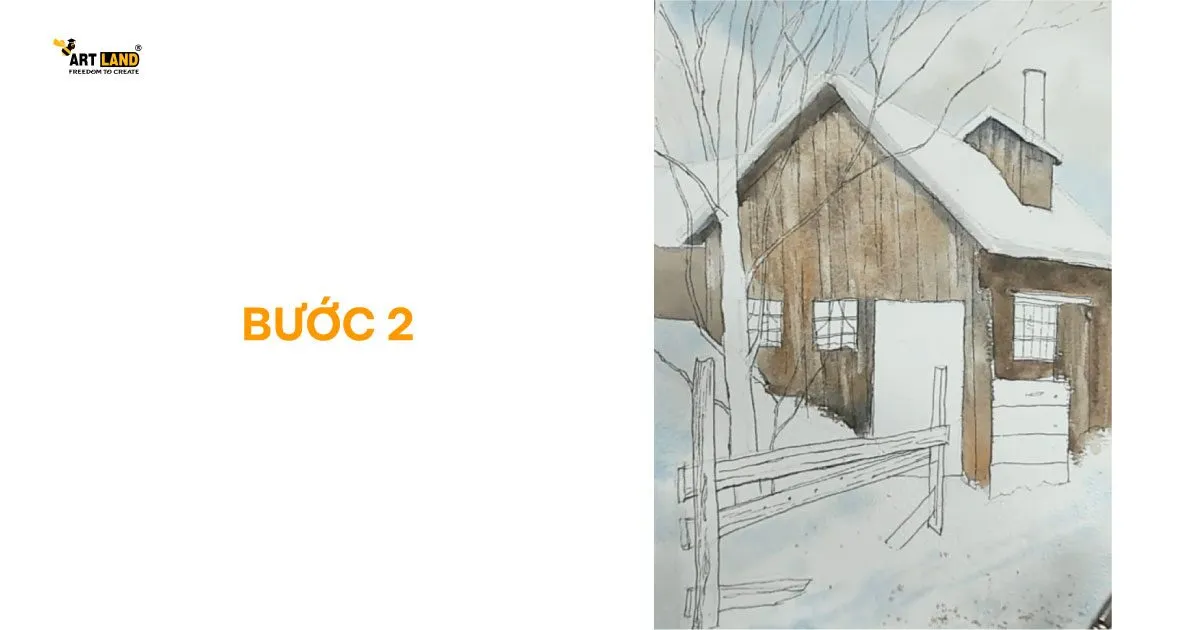 Bước 2: Lên các lớp màu lót ban đầu (Nguồn: Lưu Vũ Minh)