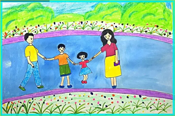 Cả nhà cùng nhau tận hưởng những giây phút ngọt ngào bên nhau